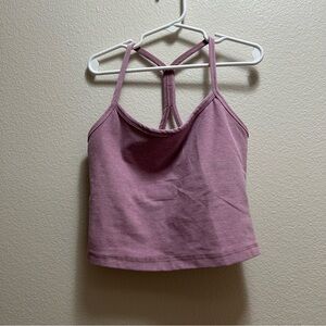 Slim crop racerback tank
